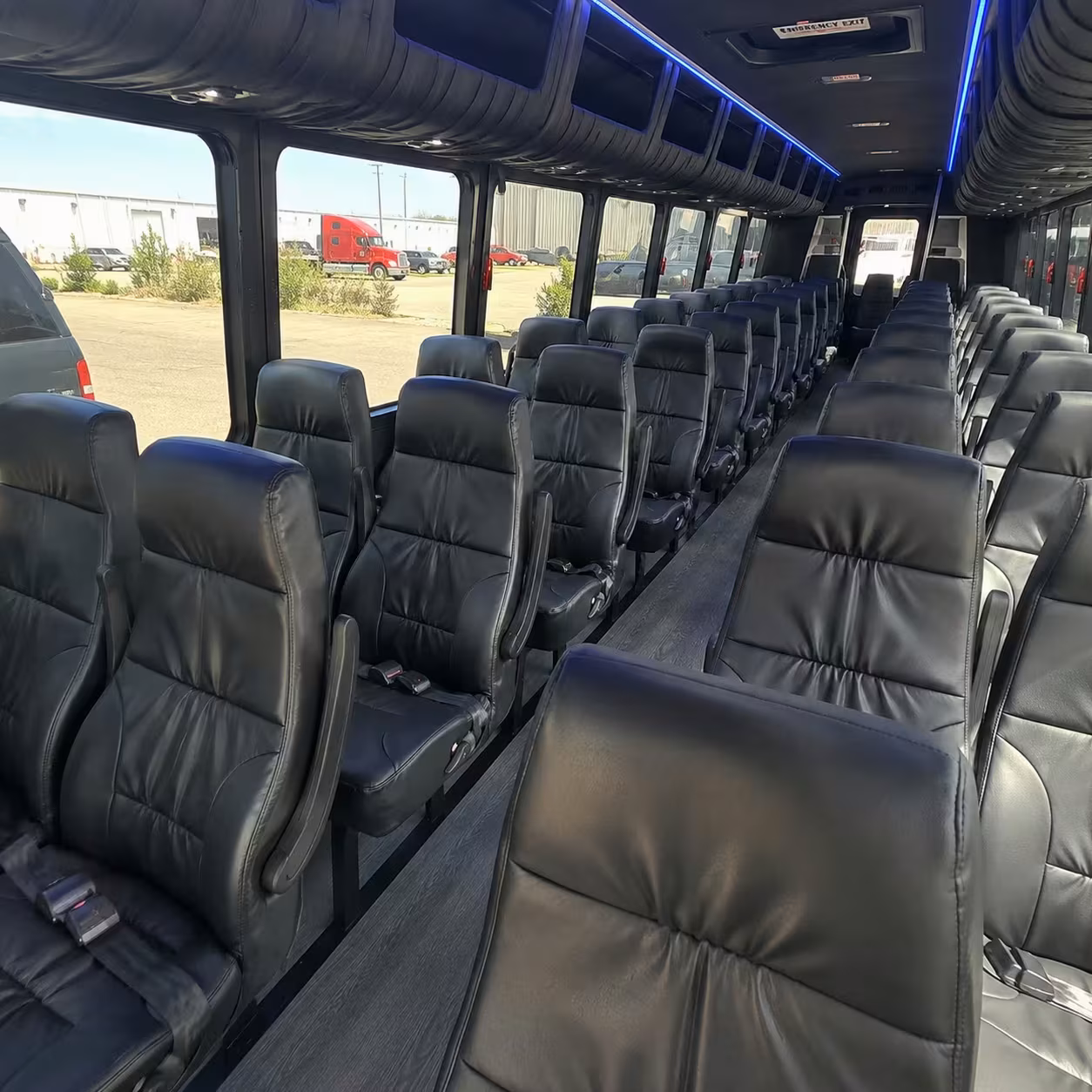 30 passenger minibus interior