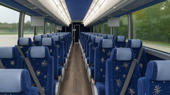 54 passenger charter bus interior pleasanton