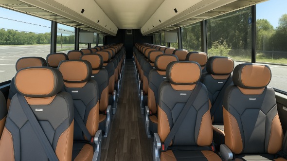 56 passenger charter bus interior pleasanton