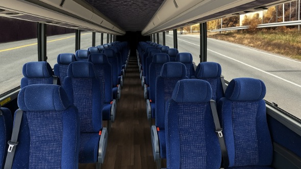 pleasanton 28 passenger minibus inside