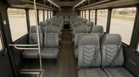 pleasanton 35 passenger minibus inside