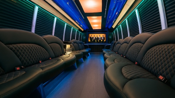 pleasanton party bus rental inside