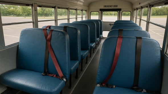 school bus rental interior pleasanton